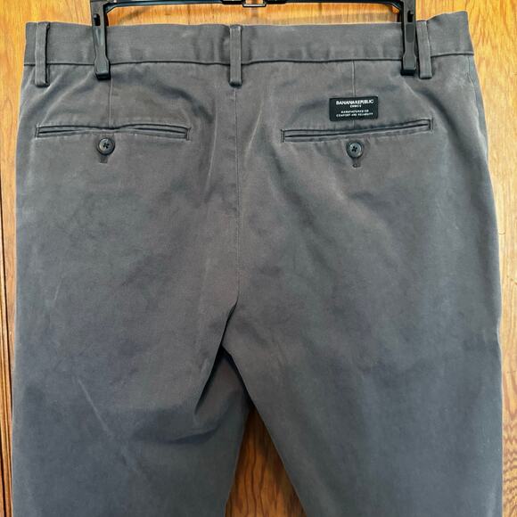 Banana Republic Fulton Skinny Charcoal Gray Pants‎ Slacks Men's 32 Workwear Corp - Picture 4 of 7